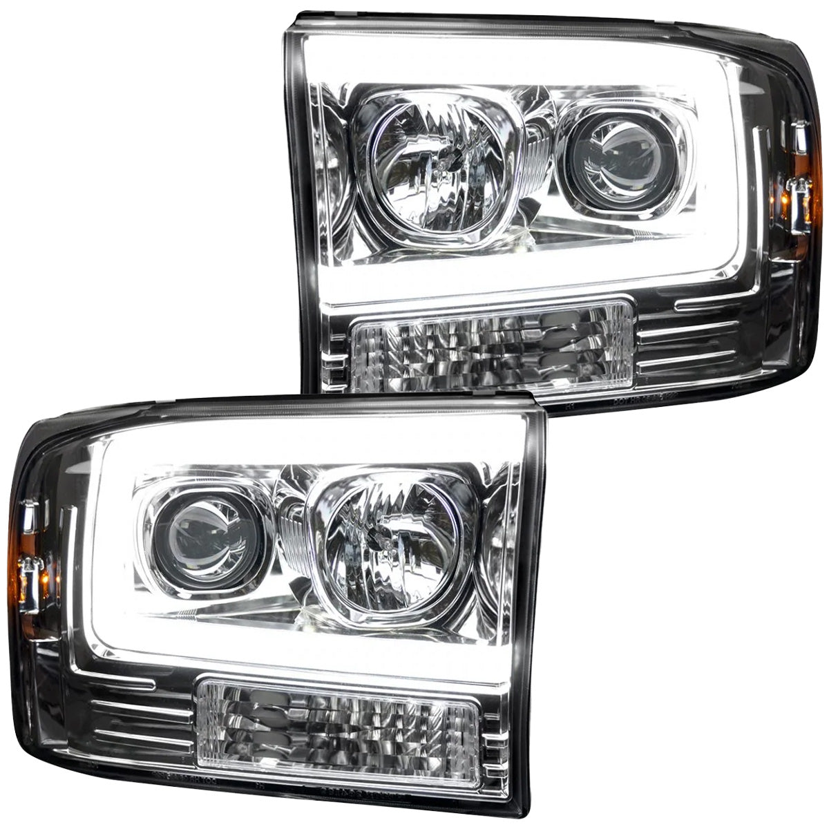 Ford Super Duty 99-04 Projector Headlights OLED Halos DRL - Multiple Styles