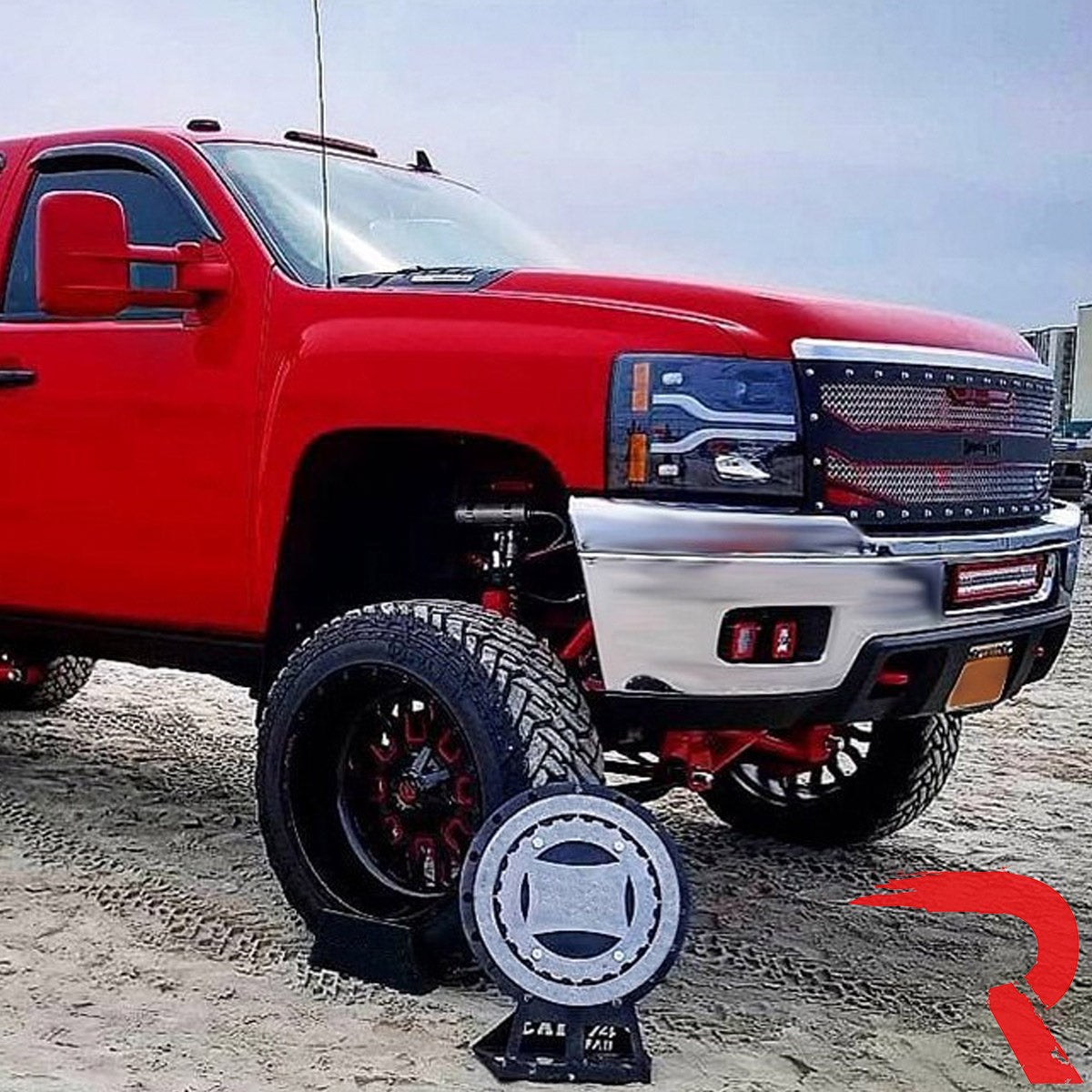 Chevrolet Silverado 07-13 (2nd Gen Single-Wheel 1500/2500/3500) Projector Headlights OLED Halos DRL - Multiple Styles