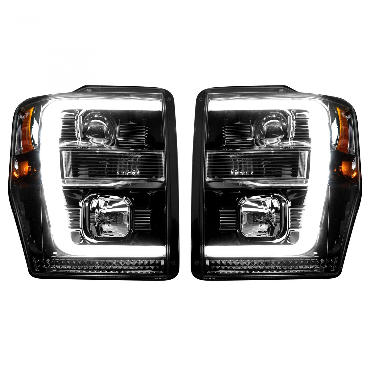 Ford Super Duty 08-10 Projector Headlights OLED Halos DRL - Multiple Styles