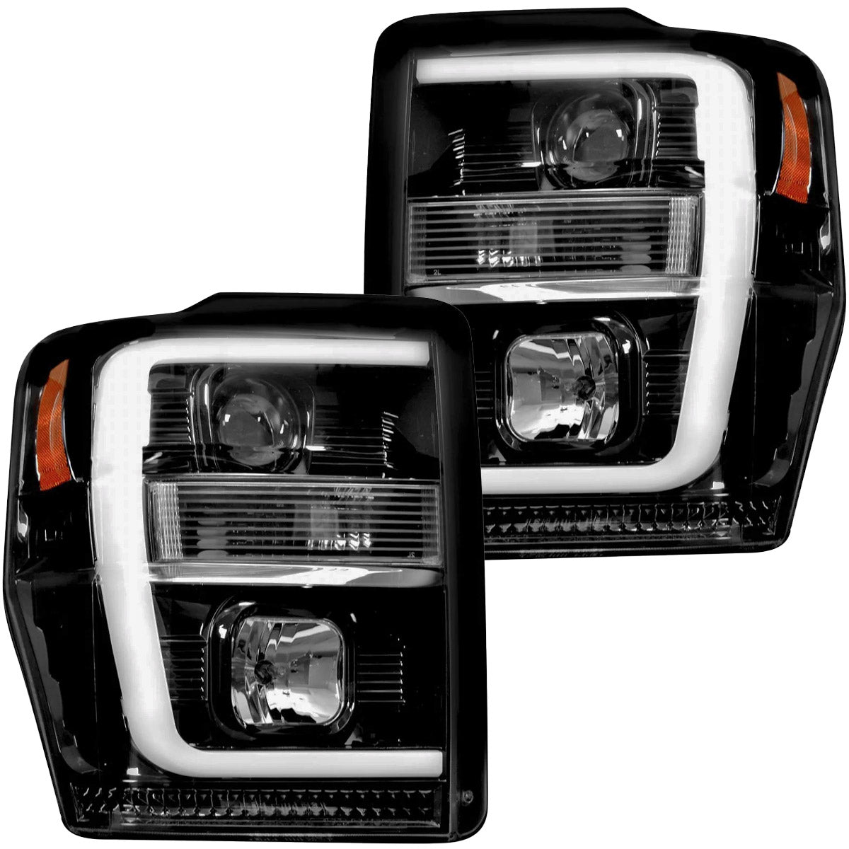 Ford Super Duty 08-10 Projector Headlights OLED Halos DRL - Multiple Styles