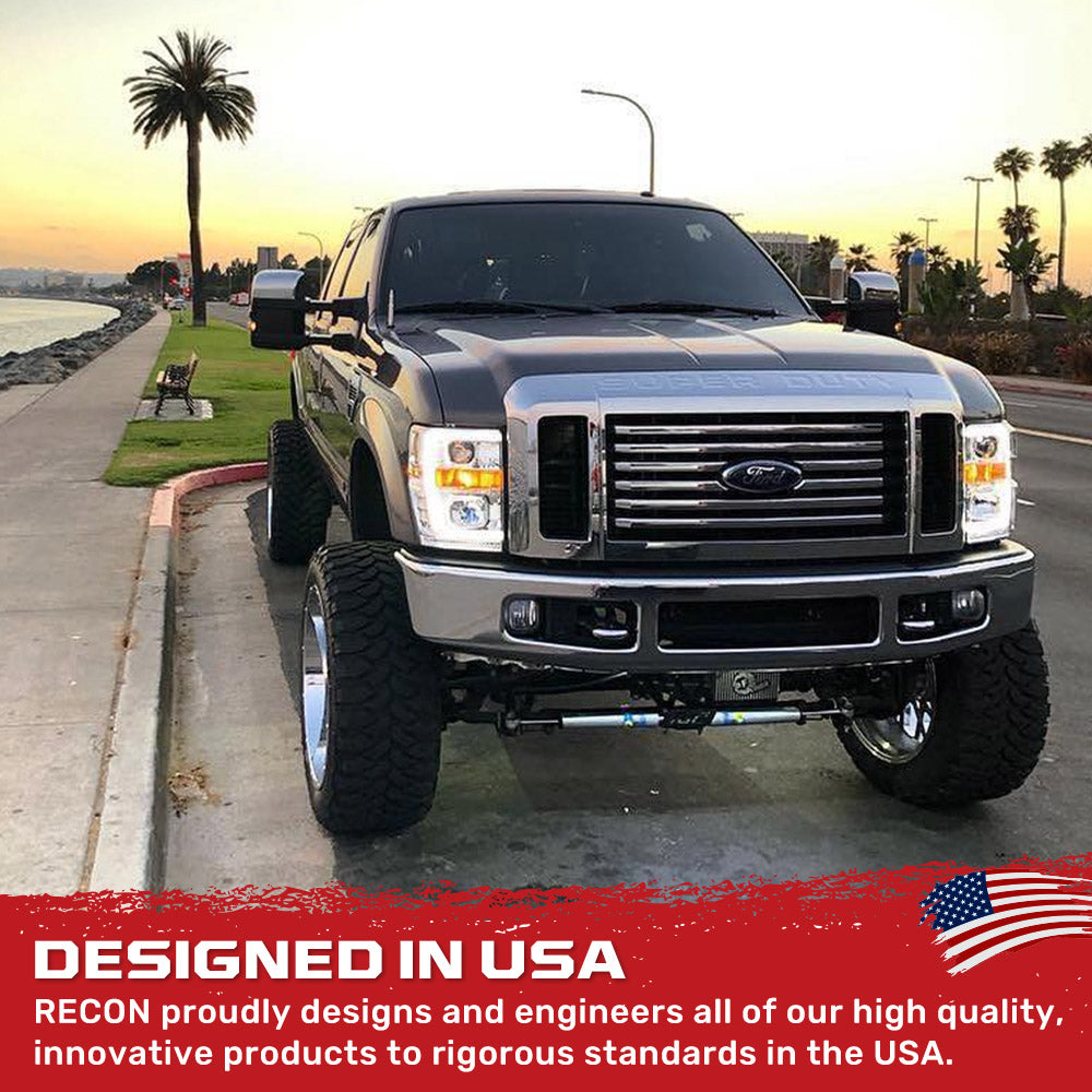 Ford Super Duty 08-10 Projector Headlights OLED Halos DRL - Multiple Styles
