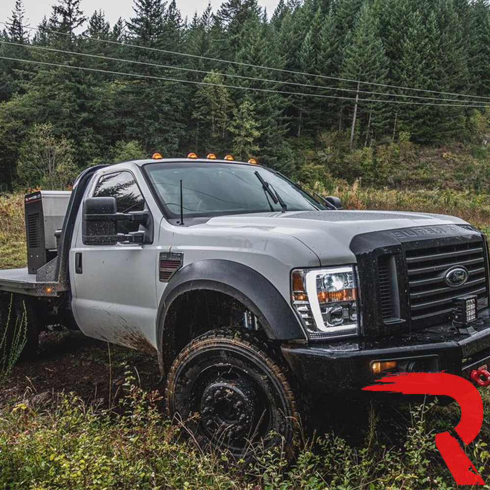 Ford Super Duty 08-10 Projector Headlights OLED Halos DRL - Multiple Styles