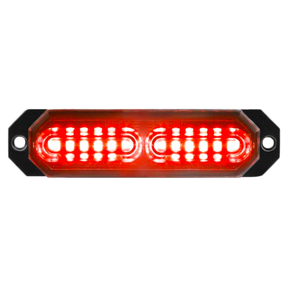 Universal 8-PC Ultra Slim Aluminum Surface Mounted 4.5" Emergency Ultra Bright LED Strobe w/ 17 Light Functions - Multiple Options