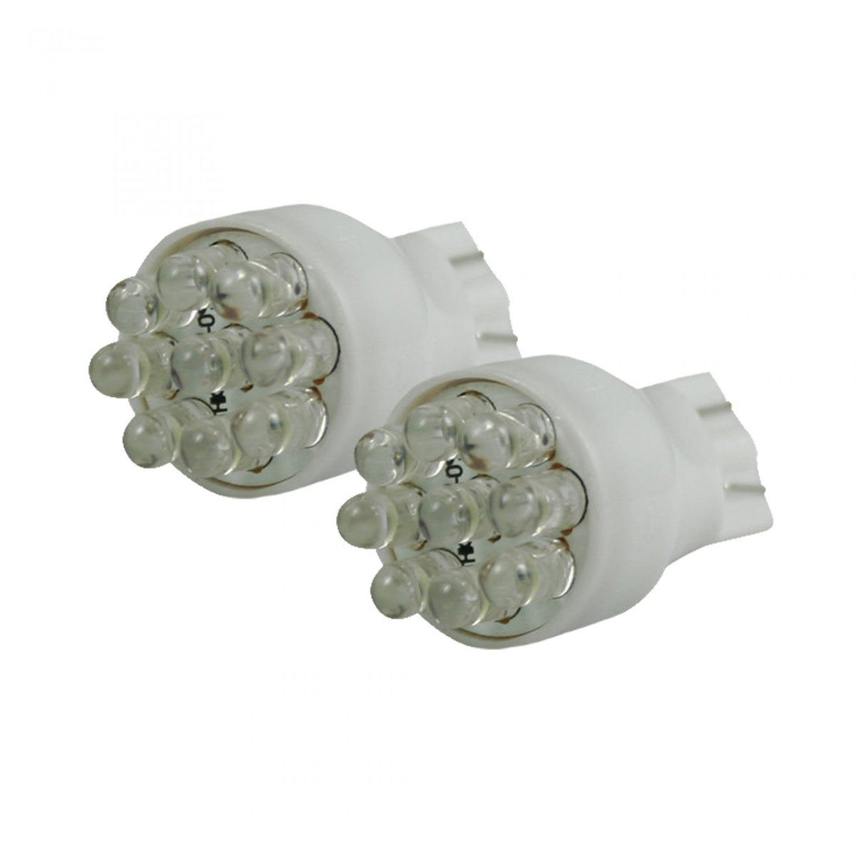 921 T-15 Wedge Style Unidirectional 9 LED Bulbs in Amber