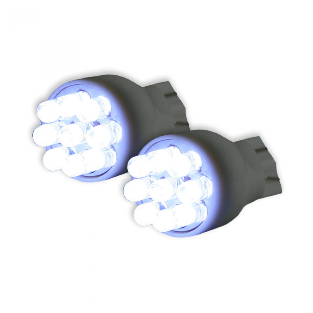 921 T-15 Wedge Style Unidirectional 9 LED Bulbs in White