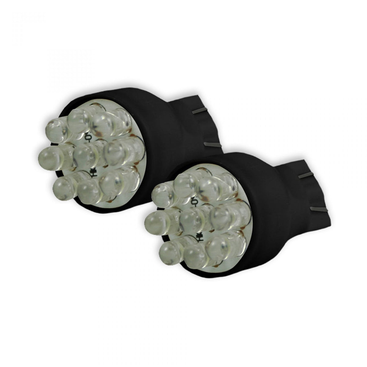 921 T-15 Wedge Style Unidirectional 9 LED Bulbs in Red