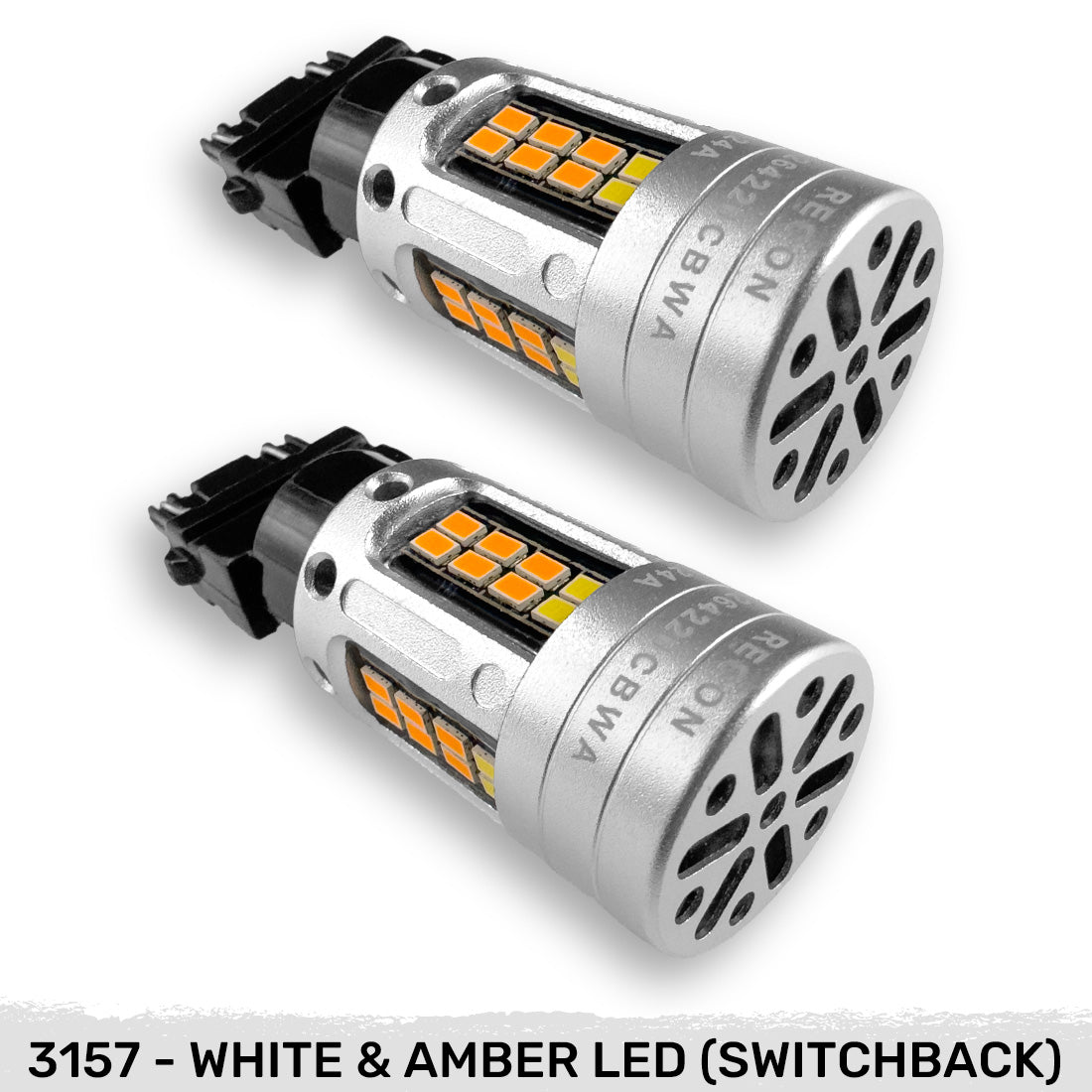 3157 LED Ultra High-Power Turn Signal Bulbs CAN Bus Compatible Eliminates Hyper Flash - Multiple Colors