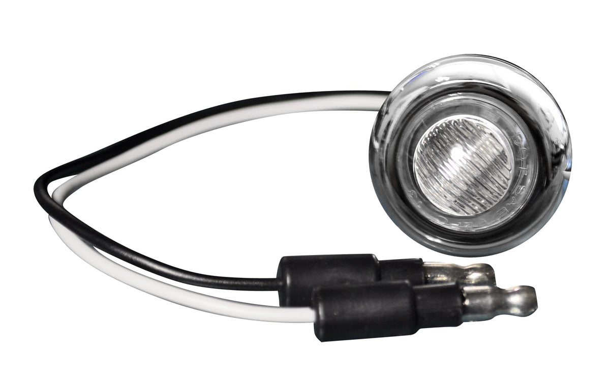 Front Lower Air Dam Light Kit w/ Clear Lens & Chrome Bezel LED White