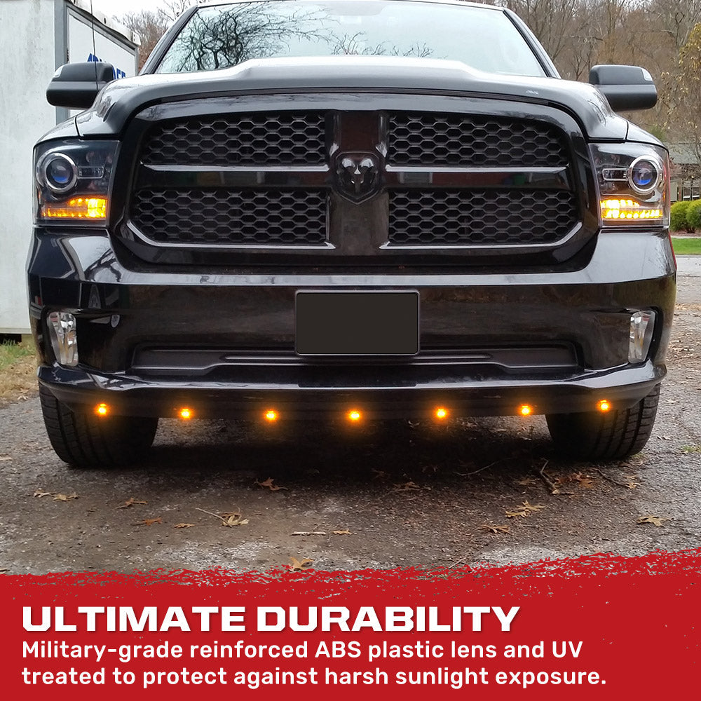 Universal 9-Pc Front Lower Air Dam Ultra Bright LED Light Kit - Multiple Options