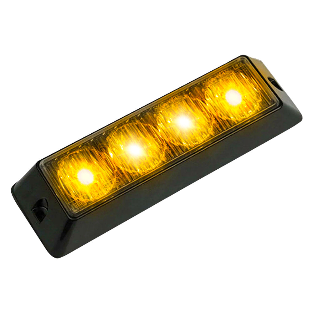 Universal 4-Watt 19 Function 4 LED Emergency Flashing Strobe Light - Multiple Colors