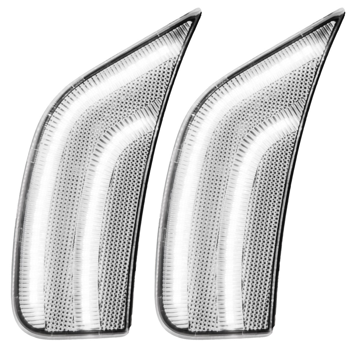 Cadillac 21-24 Escalade & GMC 21-24 Yukon/Yukon XL/Yukon Denali (5th Gen) & 21-24 Chevy Tahoe/Suburban (5th GEN) LED Front Fender Lens White or Amber LEDs - Smoked or Clear Lens