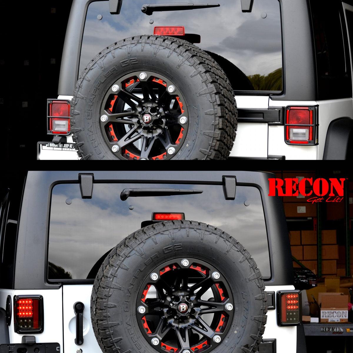 Jeep Wrangler JK 07-18 Ultra Bright LED Tail Lights - Multiple Lens