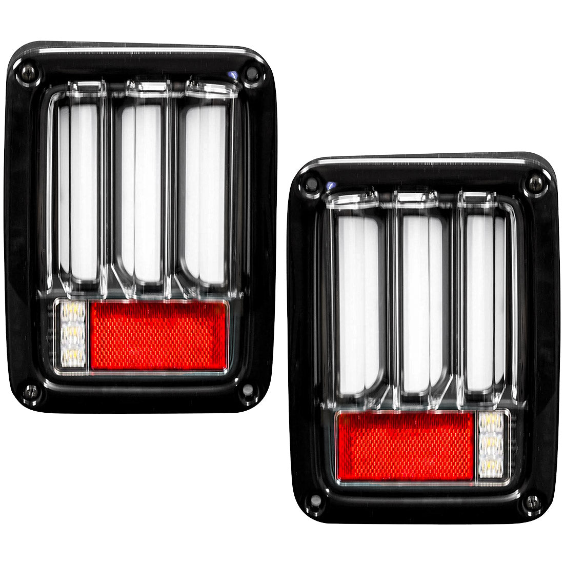Jeep Wrangler JK 07-18 Ultra Bright Scanning OLED Bar Style Tail Lights - Multiple Lens