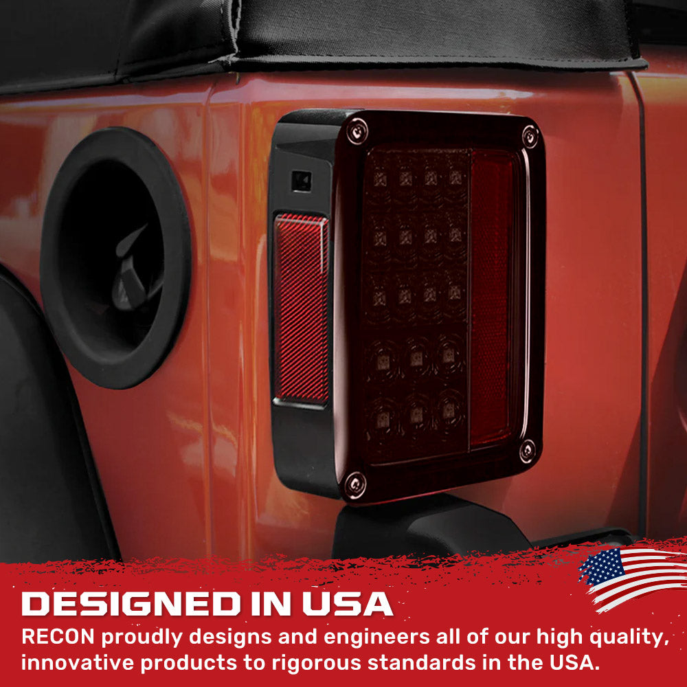 Jeep Wrangler JK 07-18 Ultra Bright LED Tail Lights - Multiple Lens