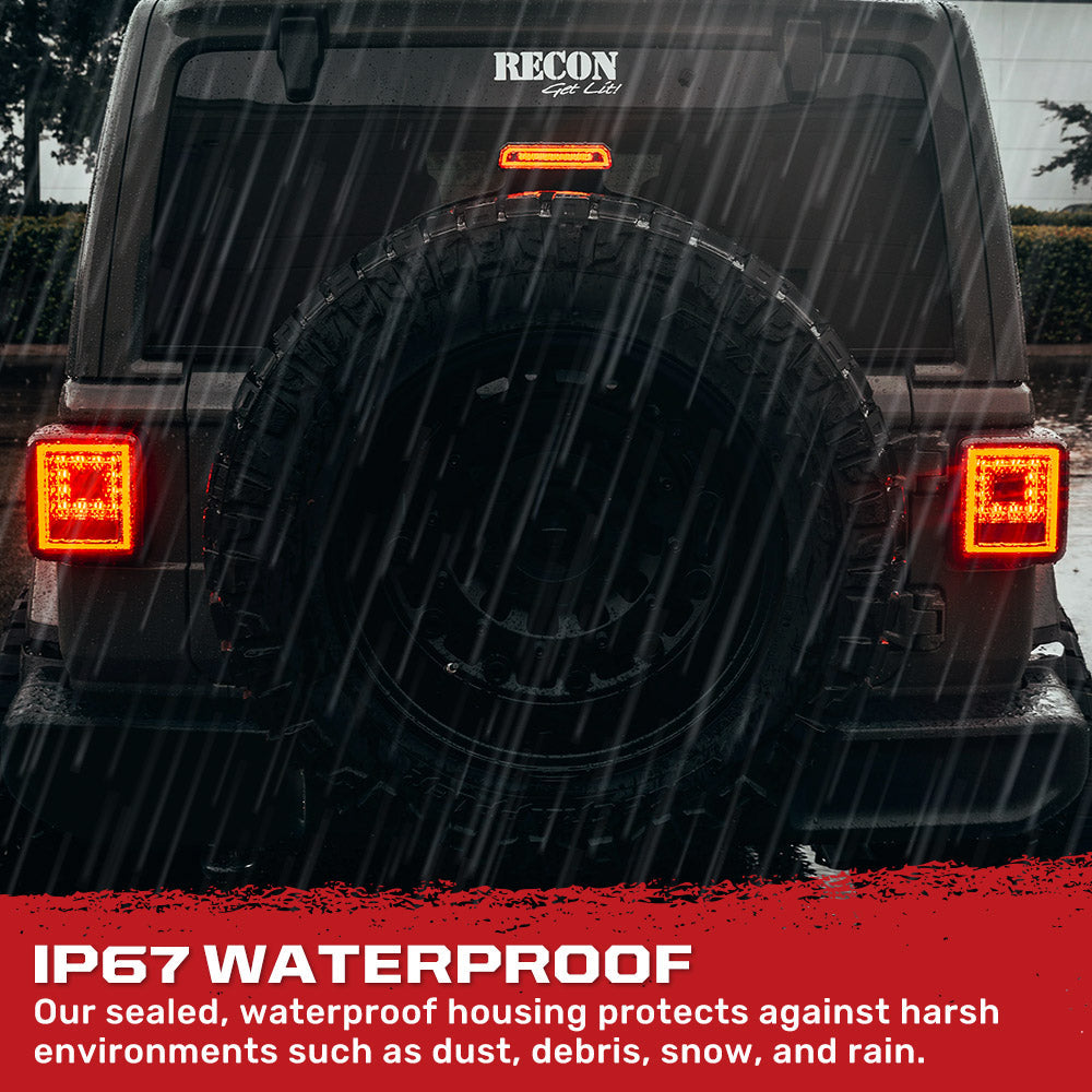 Jeep Wrangler JL 18-26 Ultra Bright Scanning OLED Tail Lights (Replaces Factory/OEM Halogen) - Multiple Lens