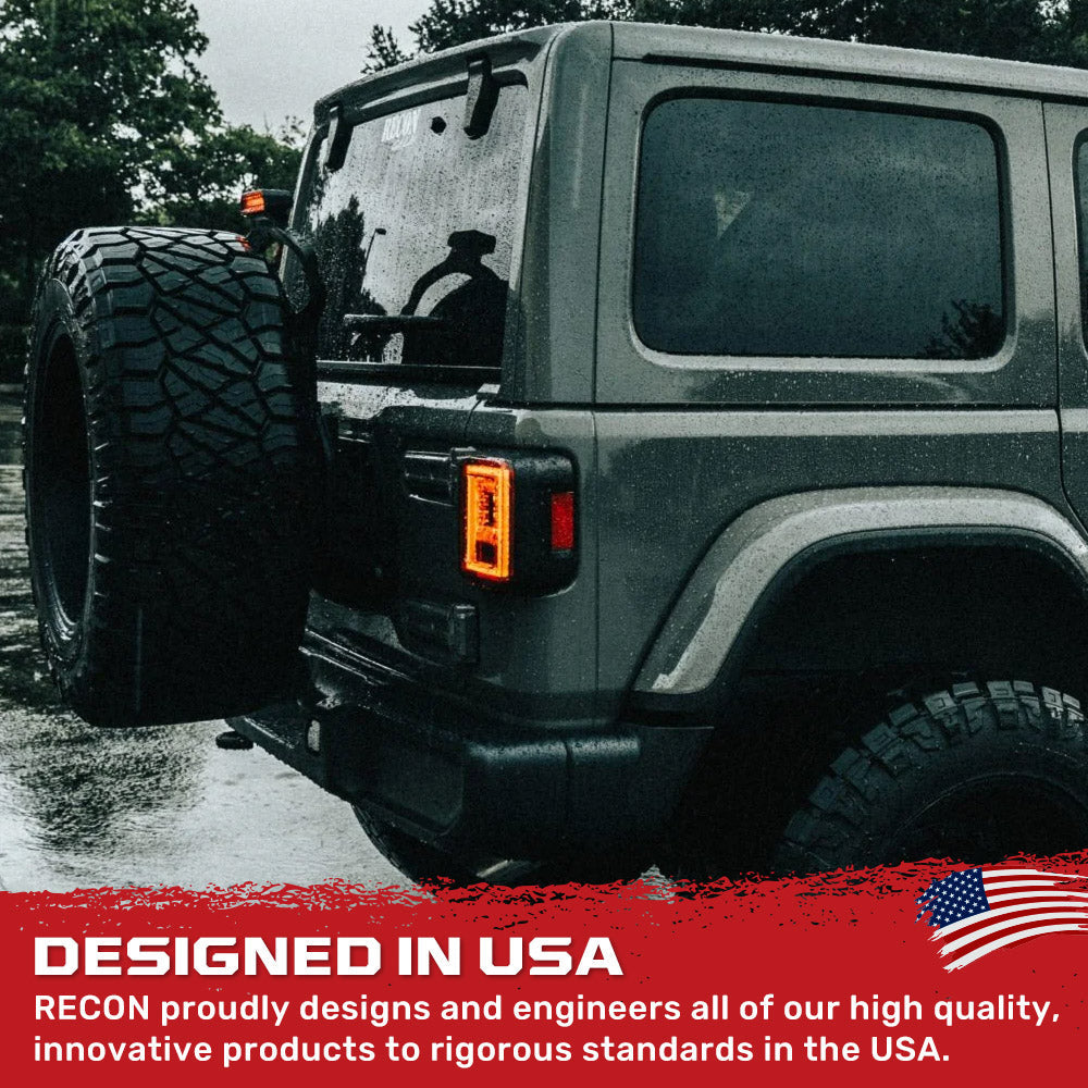Jeep Wrangler JL 18-26 Ultra Bright Scanning OLED Tail Lights (Replaces Factory/OEM Halogen) - Multiple Lens
