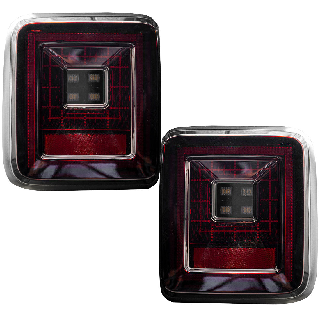 Jeep Wrangler JL 18-26 Ultra Bright Scanning OLED Tail Lights (Replaces Factory/OEM Halogen) - Multiple Lens