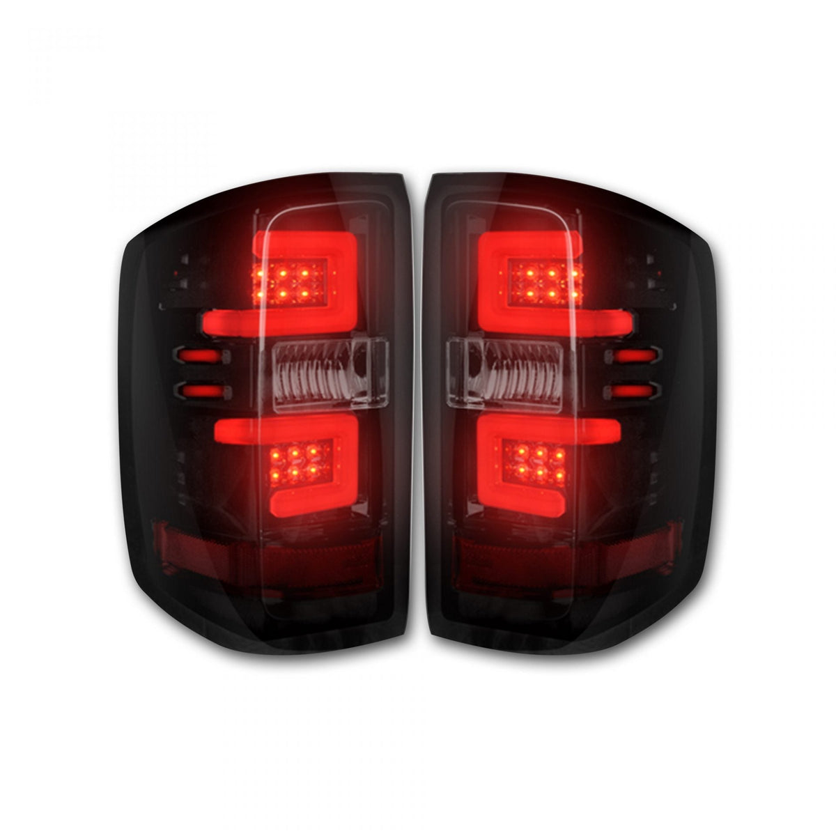 Chevy Silverado 2500/3500 16-19 (Fits Single-Wheel Only & Replaces Factory OEM LED Tail Lights Only) OLED Tail Lights in Multiple Lens