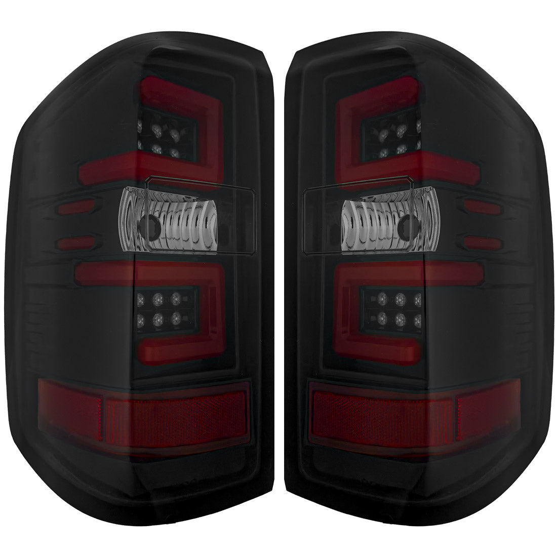Chevy Silverado 1500 14-18 (Replaces OEM Halogen Only) Tail Lights OLED in Multiple Lens