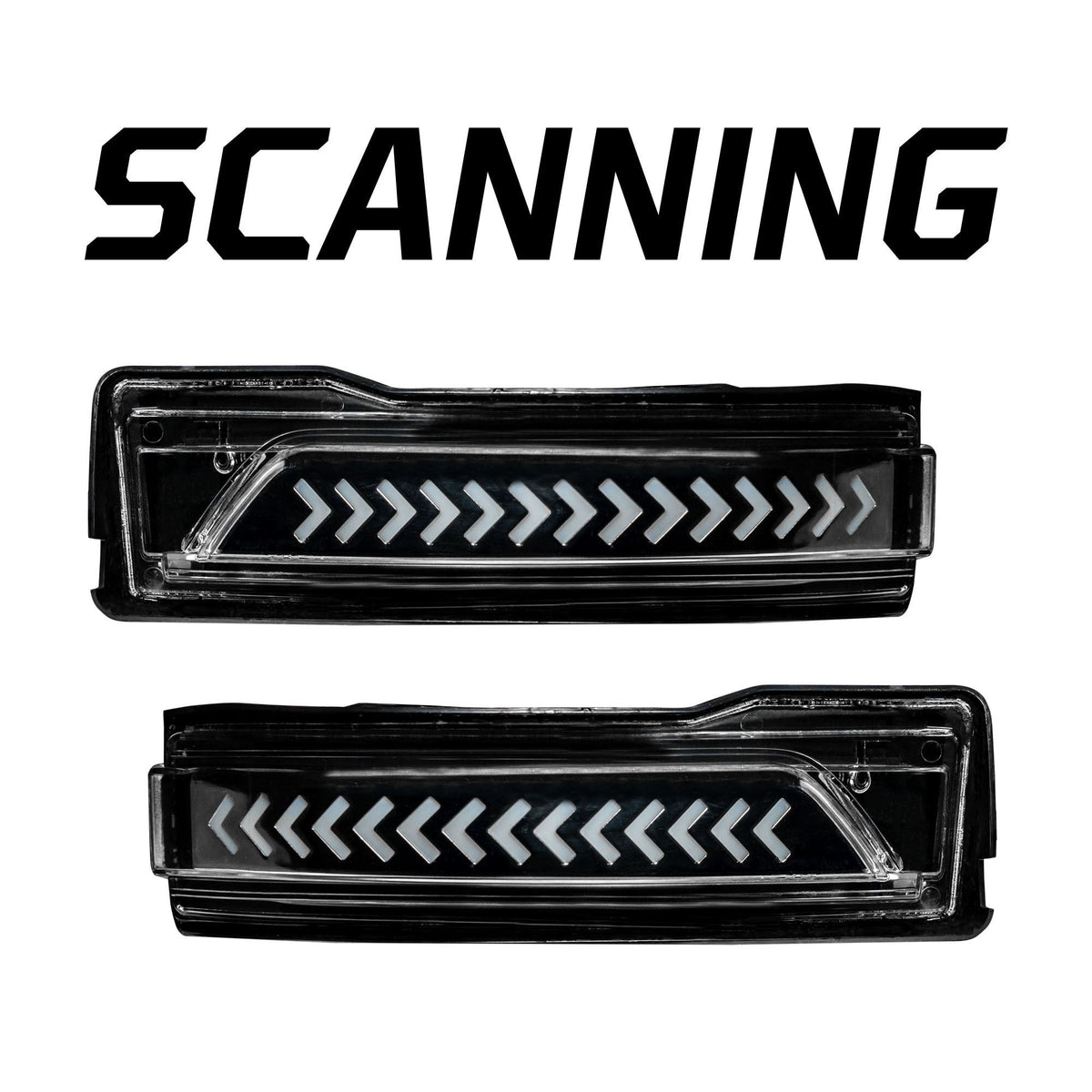 Dodge 19-24 RAM 1500 Side Mirror Lenses (2-Piece Set) Scanning LED Turn Signals - Multiple Lens & Colors