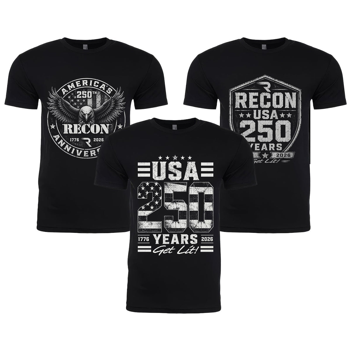 RECON 250th USA Anniversary Limited Edition T-Shirts - Multiple Styles RECON RECON 250th USA Anniversary Limited Edition T-Shirts - Multiple Styles RECON 250th USA Anniversary Limited Edition T-Shirts - Multiple Styles RECON 250th USA Anniversary Limited Edition T-Shirts - Multiple Styles RECON 250th USA Anniversary Limited Edition T-Shirts - Multiple Styles