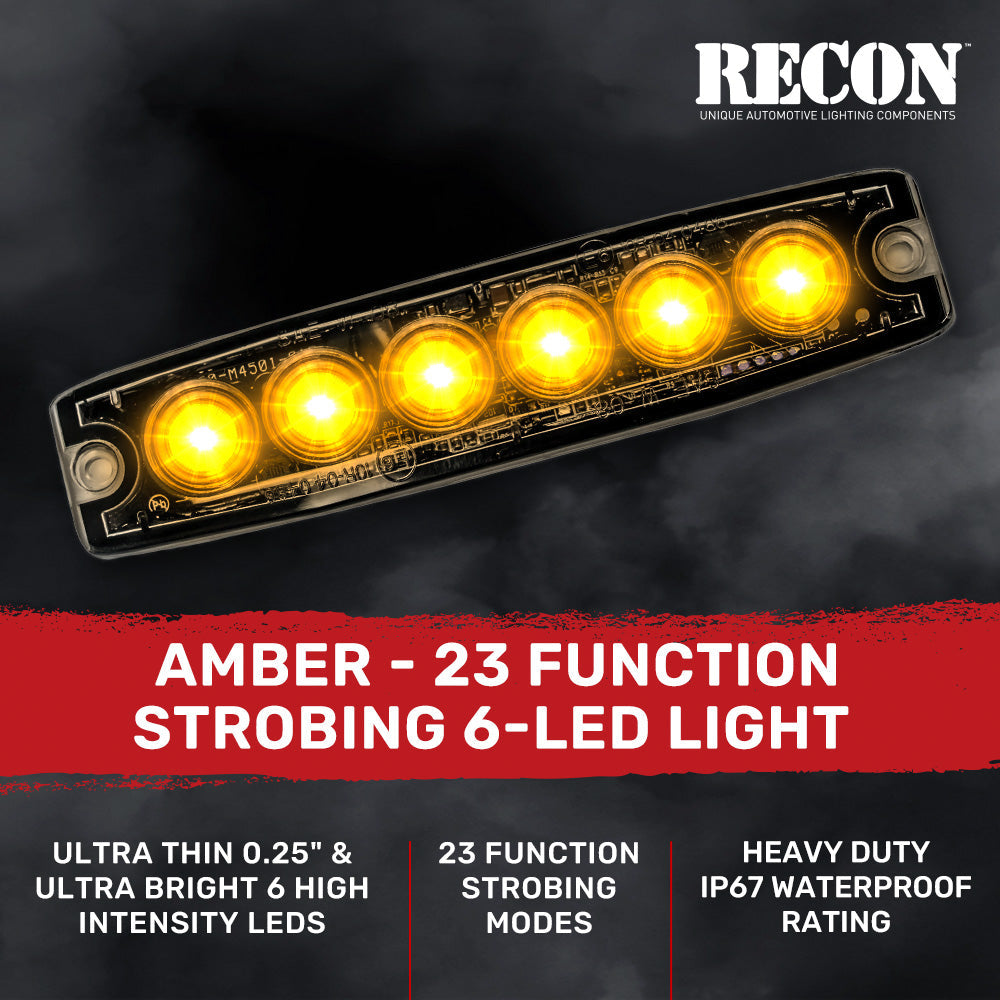 Universal 6-LED 23 Function 5.25" Ultra-Thin 0.25" Emergency Flashing Strobe Light - Multiple Colors RECON Universal 6-LED 23 Function 5.25" Ultra-Thin 0.25" Emergency Flashing Strobe Light - Multiple Colors Universal 6-LED 23 Function 5.25" Ultra-Thin 0.25" Emergency Flashing Strobe Light - Multiple Colors Universal 6-LED 23 Function 5.25" Ultra-Thin 0.25" Emergency Flashing Strobe Light - Multiple Colors Universal 6-LED 23 Function 5.25" Ultra-Thin 0.25" Emergency Flashing Strobe Light - Multiple Colors