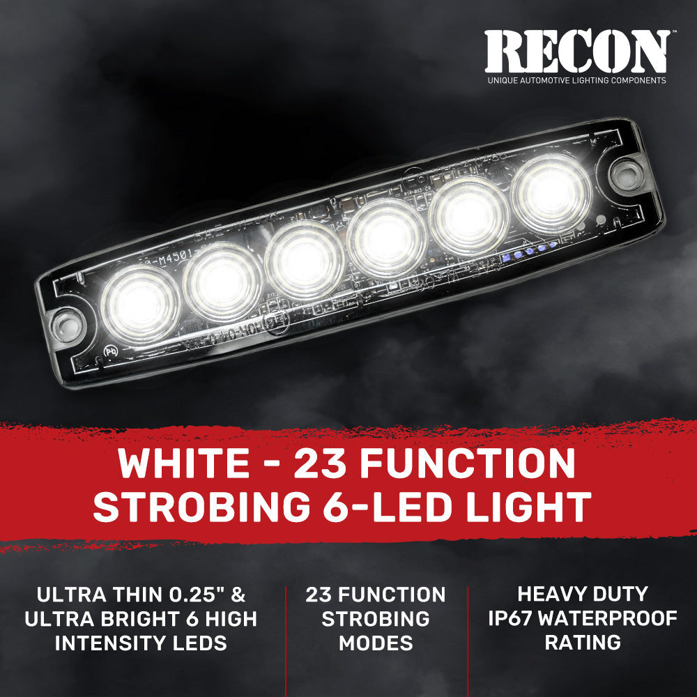 Universal 6-LED 23 Function 5.25" Ultra-Thin 0.25" Emergency Flashing Strobe Light - Multiple Colors RECON Universal 6-LED 23 Function 5.25" Ultra-Thin 0.25" Emergency Flashing Strobe Light - Multiple Colors Universal 6-LED 23 Function 5.25" Ultra-Thin 0.25" Emergency Flashing Strobe Light - Multiple Colors Universal 6-LED 23 Function 5.25" Ultra-Thin 0.25" Emergency Flashing Strobe Light - Multiple Colors Universal 6-LED 23 Function 5.25" Ultra-Thin 0.25" Emergency Flashing Strobe Light - Multiple Colors