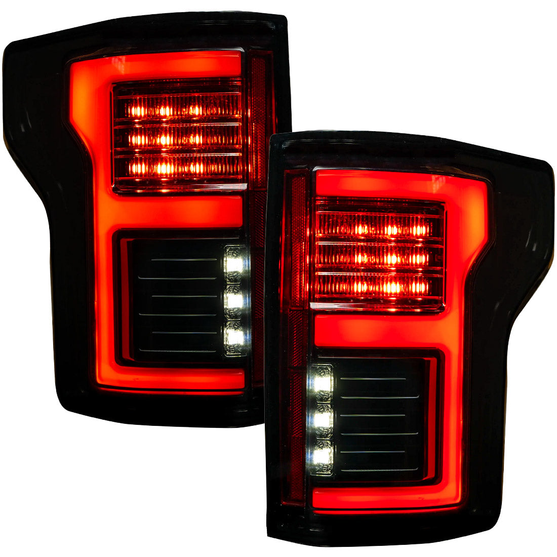 Ford F-150 SVT Raptor 17-20 Ultra Bright OLED Tail Lights (Replaces Factory/OEM LED with BLIS) - Multiple Lens