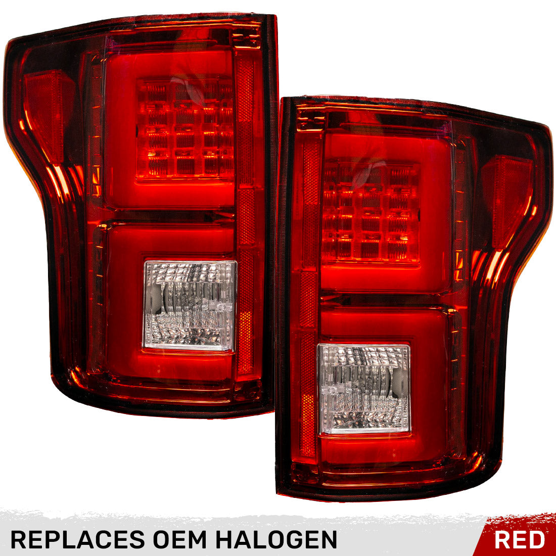 Ford F150 15-17 Ultra Bright LED Tail Lights (Replaces Factory/OEM Halogen Only) - Multiple Lens