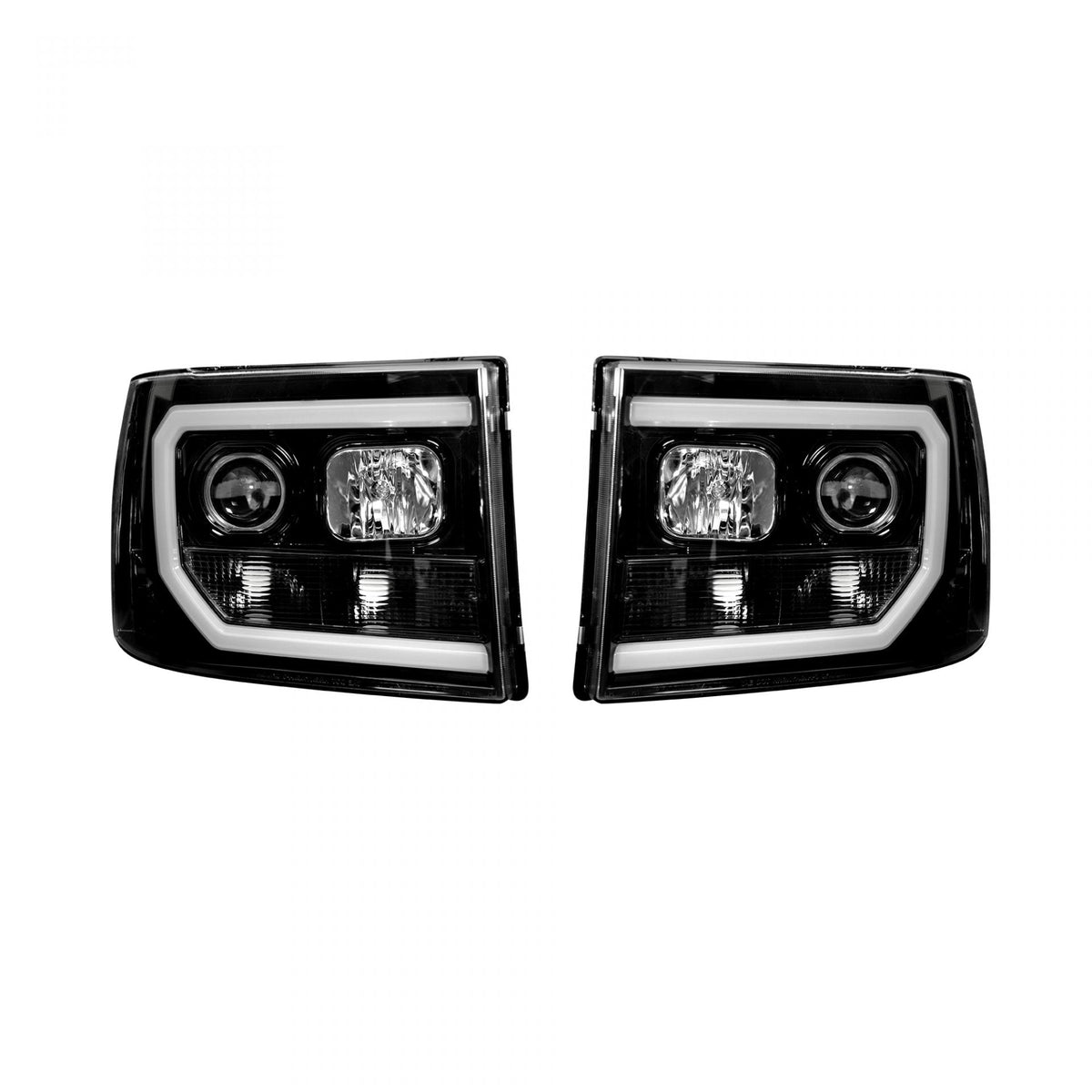 GMC Sierra 07-13 Projector Headlights OLED Halos & DRL - Multiple Styles