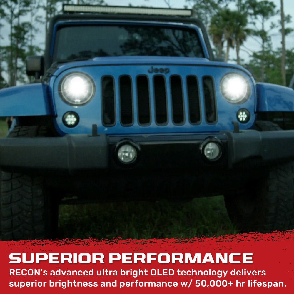 Jeep JK Wrangler 07-18 CREE LED Projector Headlights - Multiple Styles