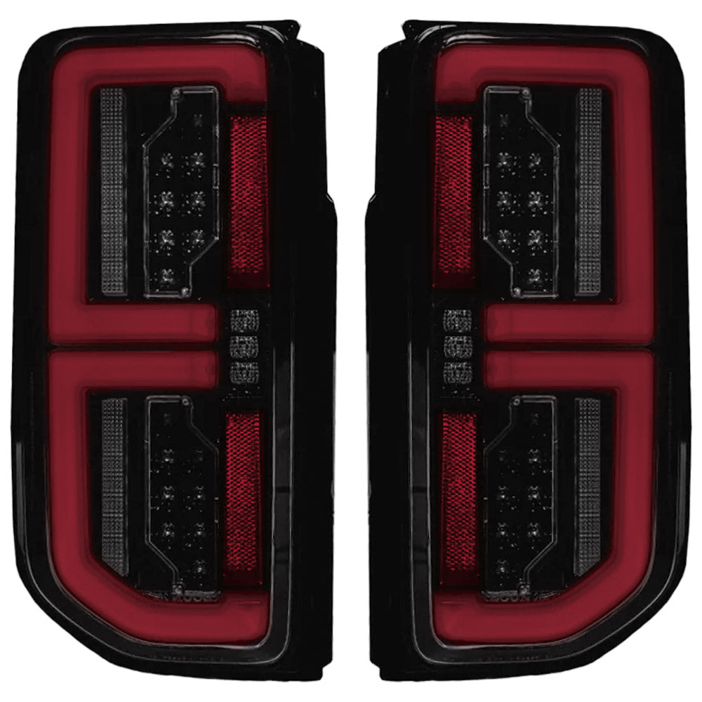 Ford 21-26 Bronco Tail Lights High-Powered OLED Bar Style Running & LED Brake Lights, Includes OLED Startup Sequence - Multiple Options
