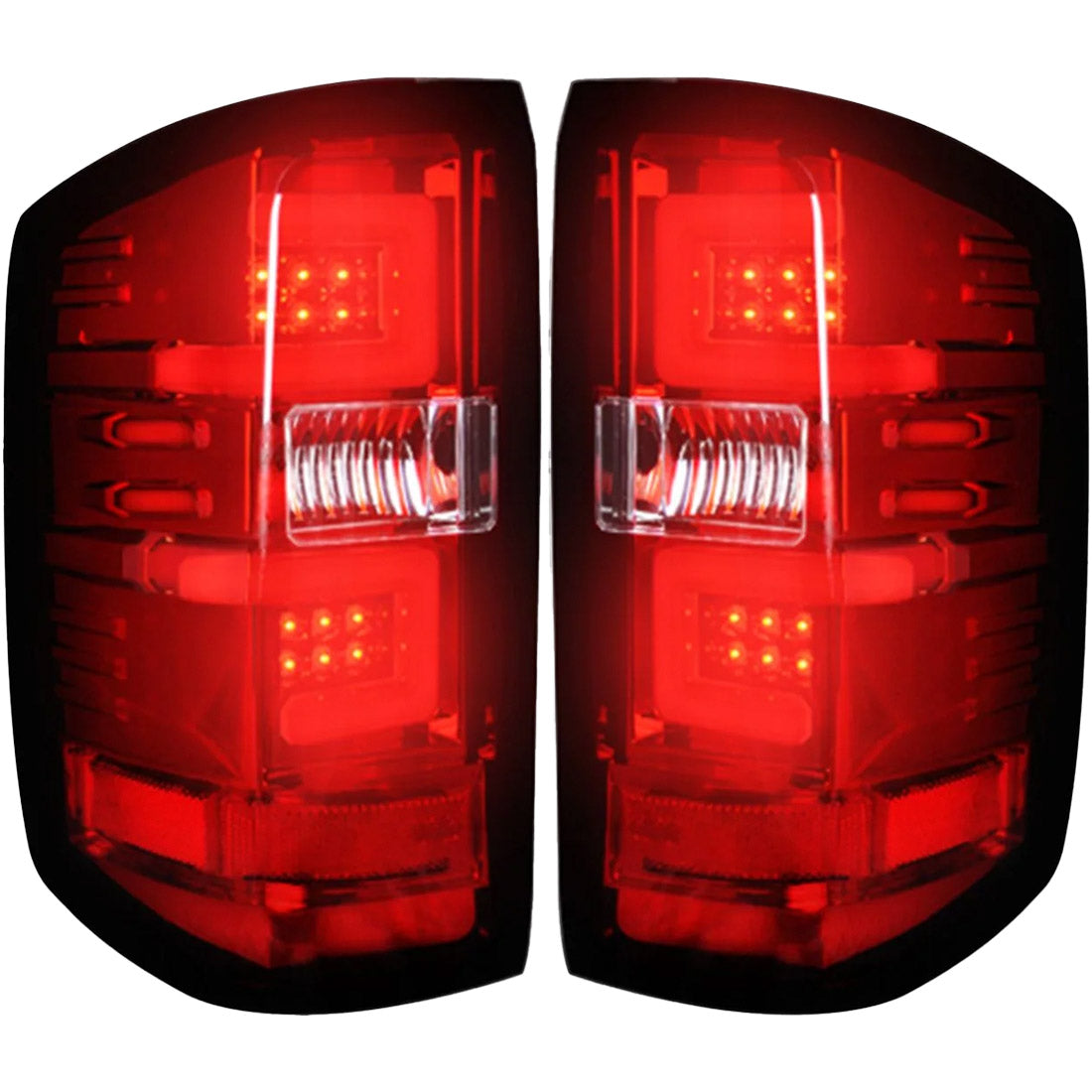 Chevy Silverado 1500 16-18 (Replaces Factory/OEM LED Tail Lights Only) OLED Tail Lights in Multiple Lens