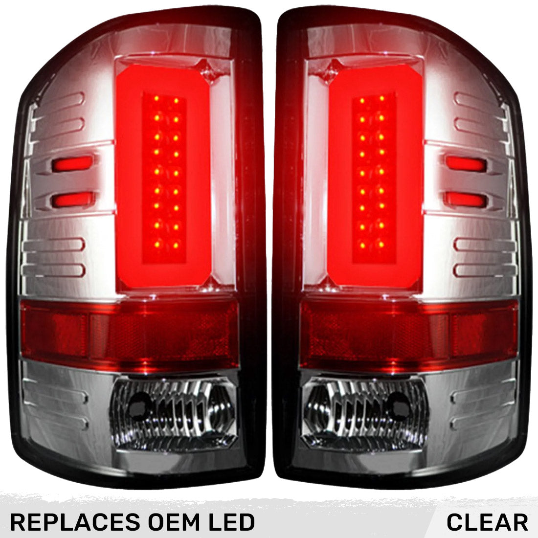 GMC Sierra 2500/3500 16-19 (Fits Single Wheel & Replaces Factory LED Style Only) Tail Lights OLED in Multiple Lens