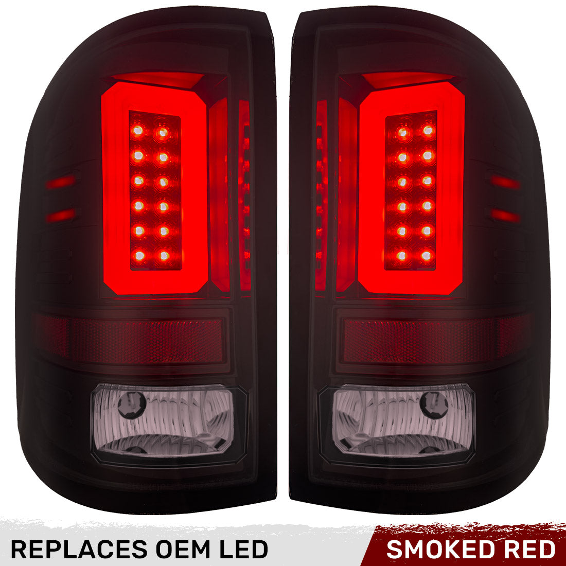 GMC Sierra 1500 16-18 (Replaces Factory LED Style Only) Tail Lights OLED in Multiple Lens