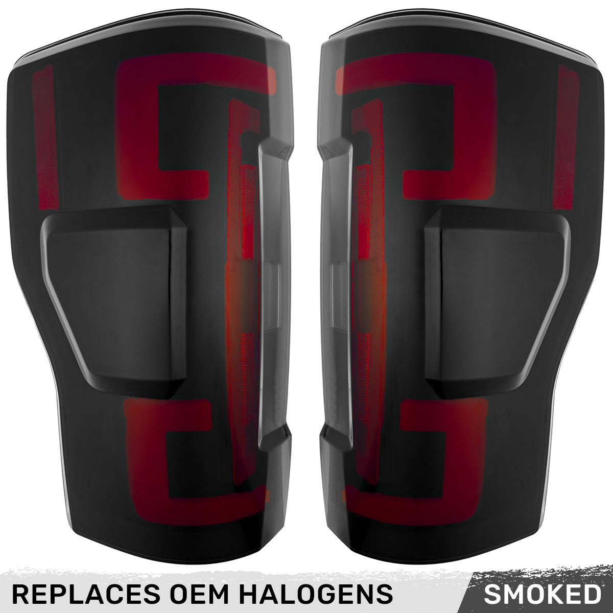 Ford Super Duty 17-19 Ultra Bright OLED Tail Lights (Replaces Factory/OEM Halogen) - Multiple Lens