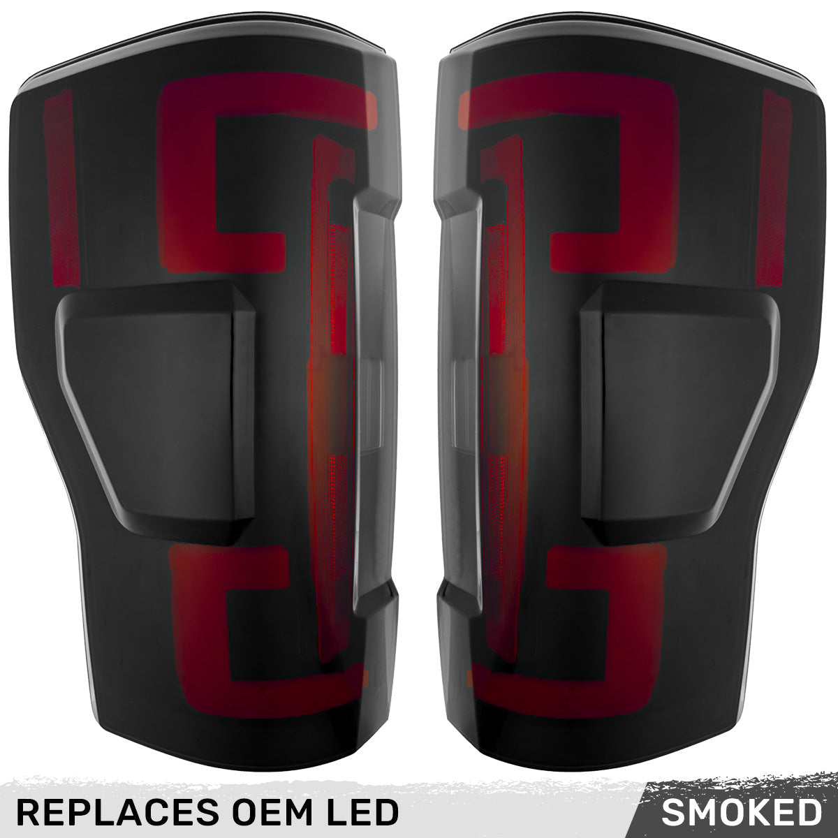 Ford Super Duty 17-19 Ultra Bright OLED Tail Lights (Replaces Factory/OEM LED) - Multiple Lens