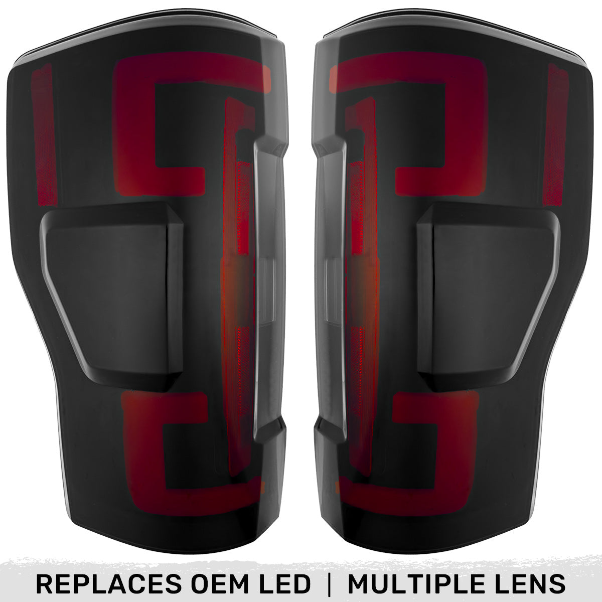 Ford Super Duty 17-19 Ultra Bright OLED Tail Lights (Replaces Factory/OEM LED) - Multiple Lens
