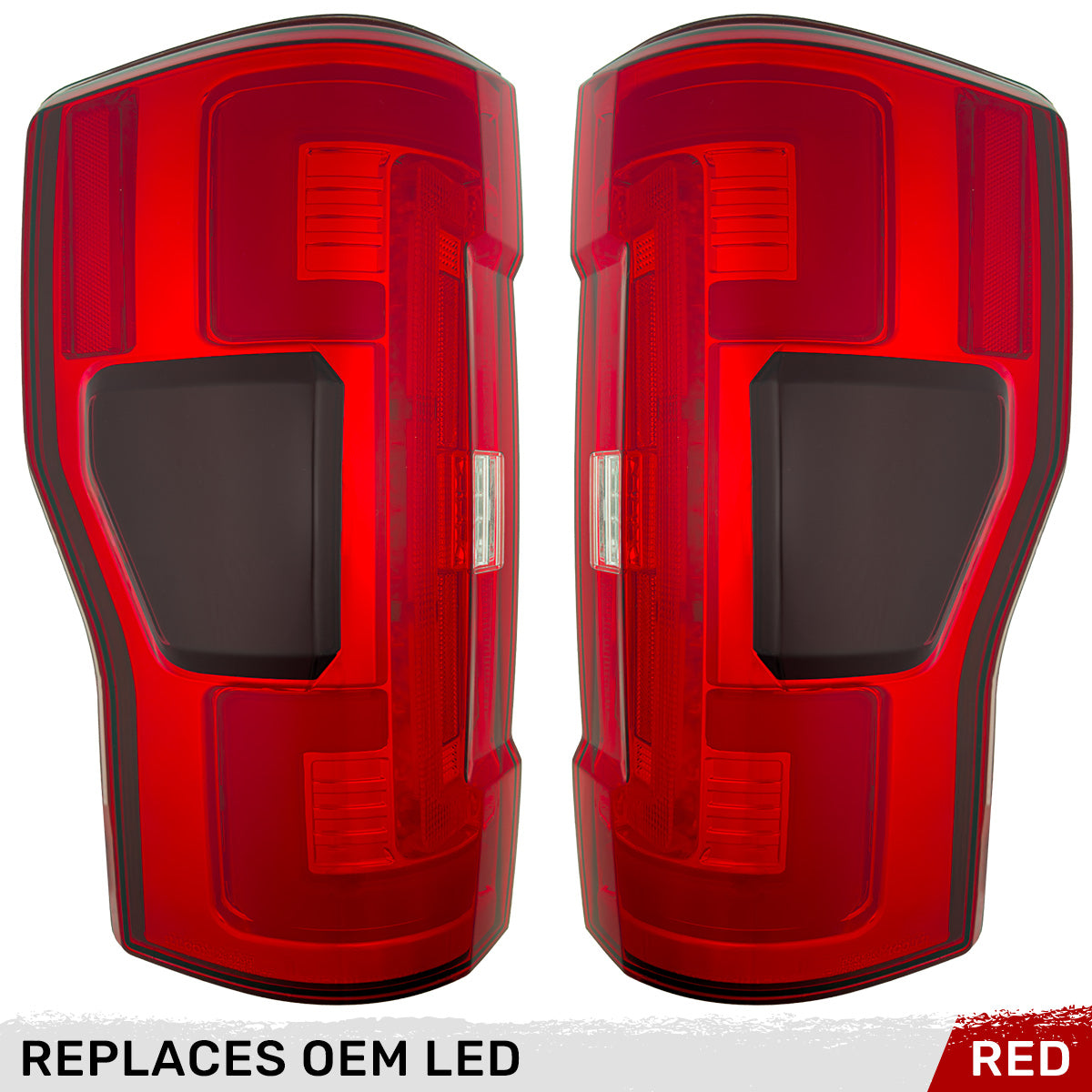 Ford Super Duty 17-19 Ultra Bright OLED Tail Lights (Replaces Factory/OEM LED) - Multiple Lens