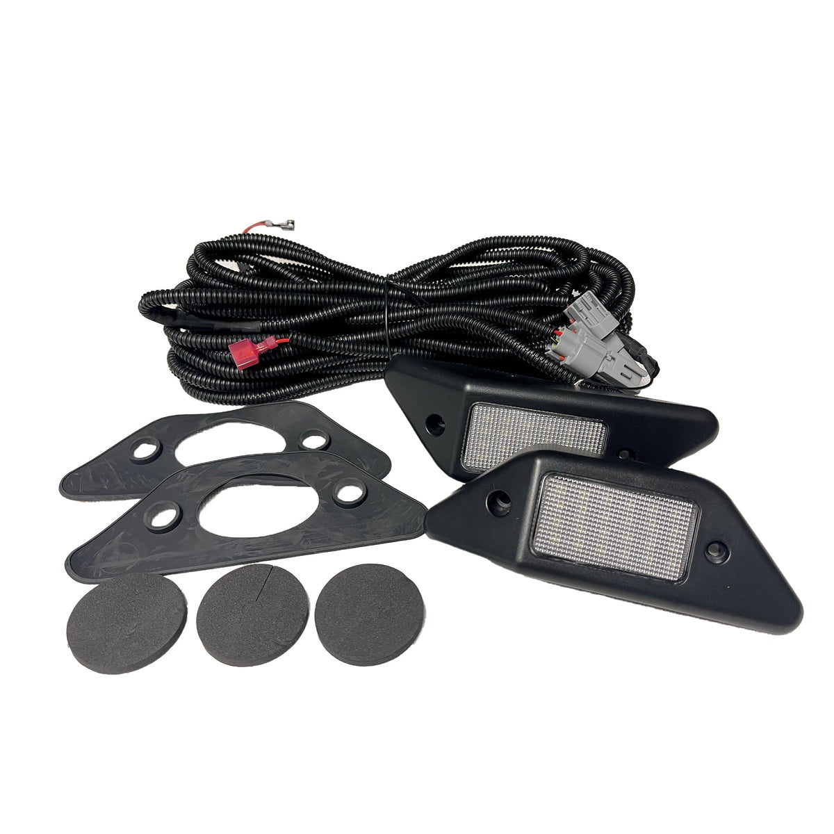 Toyota Tacoma 16-19 Ultra High Power Bed Rail / Cargo Area LED Light Kit w/ Complete Wiring Kit - 2-Piece Set in White LED with Clear Lens