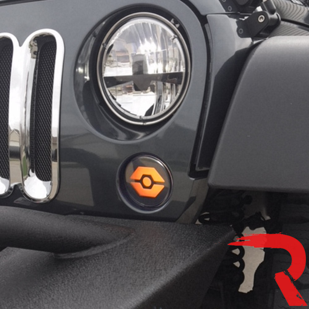 Jeep Wrangler JK 07-18 Front Ultra Bright Hexagon Under Headlight DRL & Turn Signals - Multiple Options