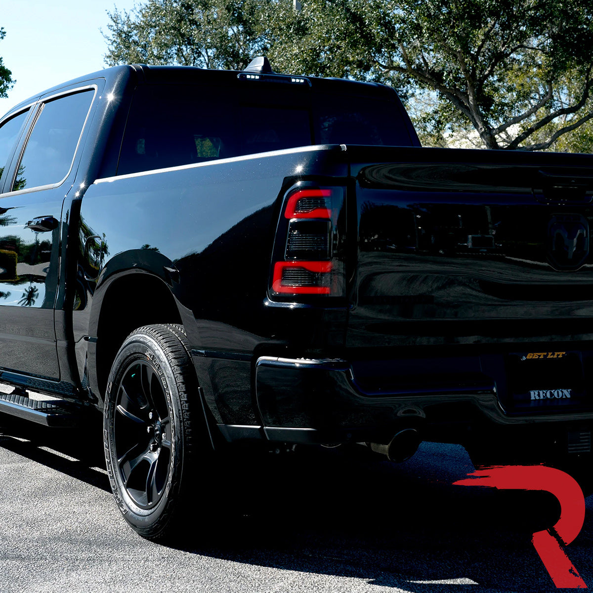 Dodge RAM 1500 19-24 Ultra Bright OLED Tail Lights w/ Scanning Red Turn Signals (Replaces OEM LED with *NO BLIS*) - Multiple Lens