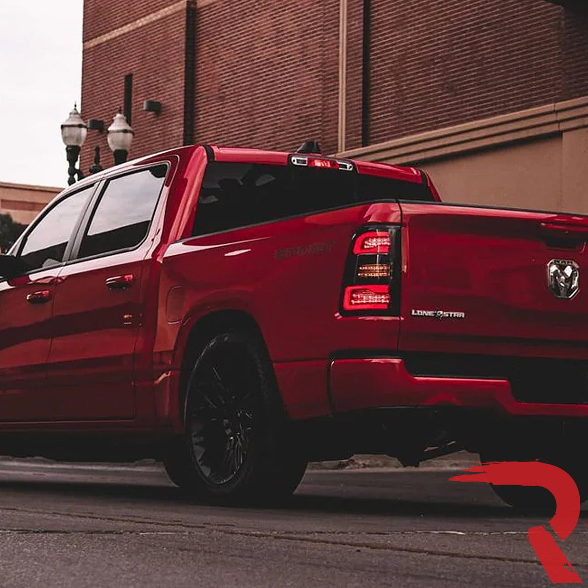 Dodge RAM 1500 19-24 Ultra Bright OLED Tail Lights w/ Scanning Red Turn Signals (Replaces OEM LED with *NO BLIS*) - Multiple Lens