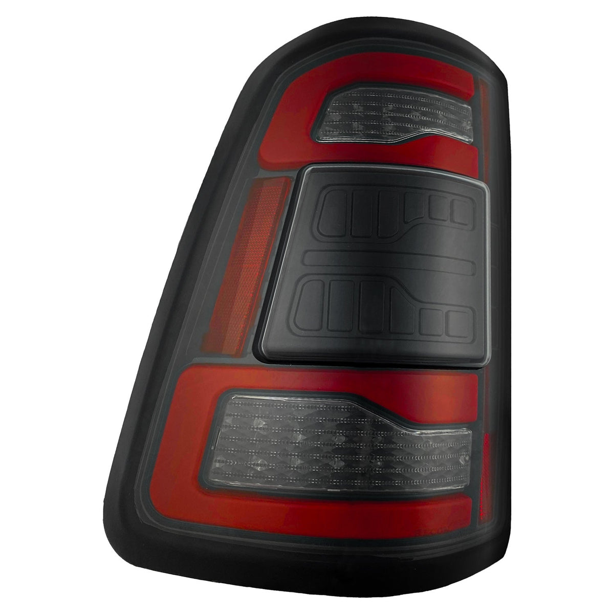 Dodge RAM 1500 19-24 Ultra Bright OLED Tail Lights w/ Scanning Red Turn Signals (Replaces OEM LED with *NO BLIS*) - Multiple Lens
