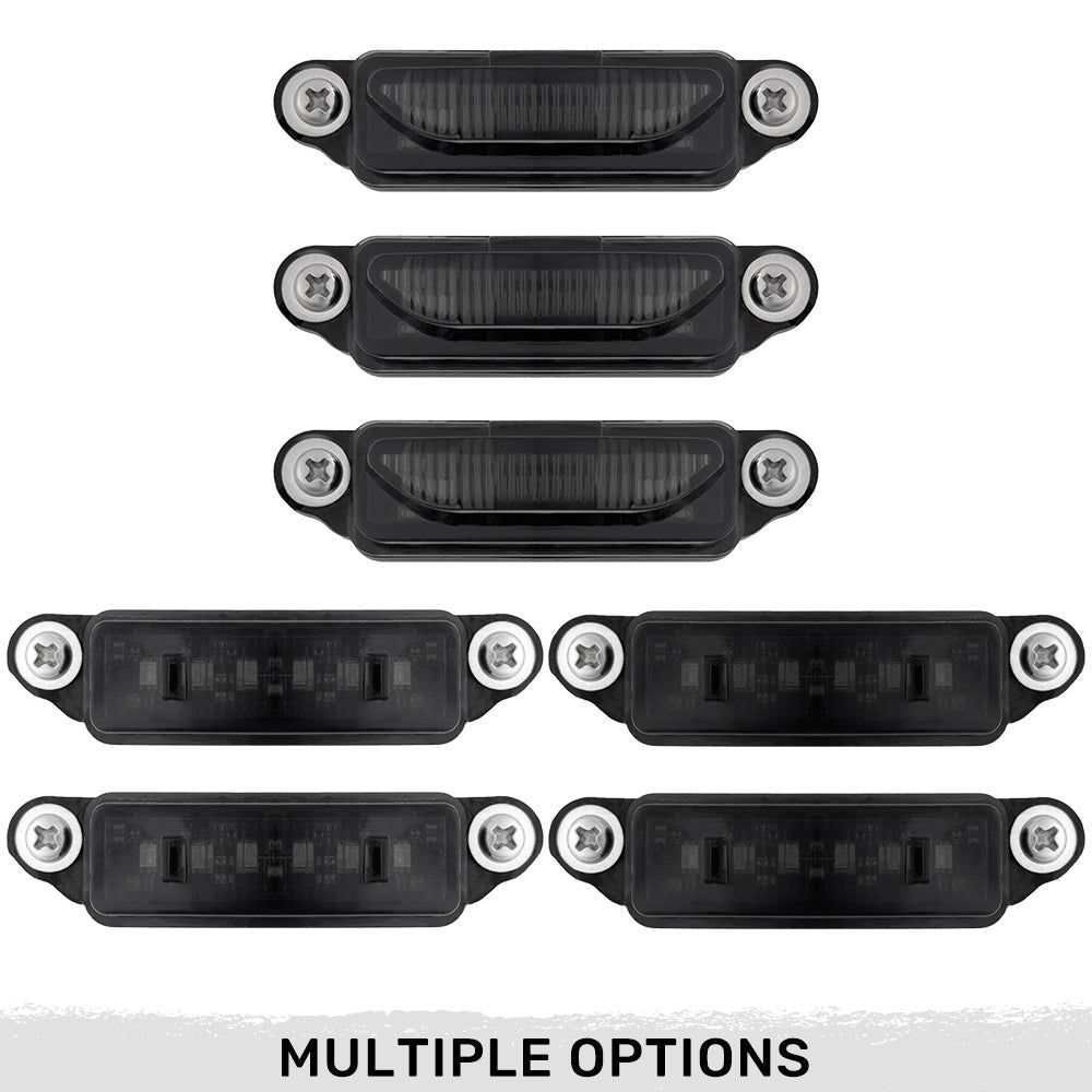 Dodge 21-26 RAM 1500 TRX 7-PC Fender & Hood Light Kit Smoked Lens White or Amber LED Running Lights w/ Startup Light Sequence - Multiple Options