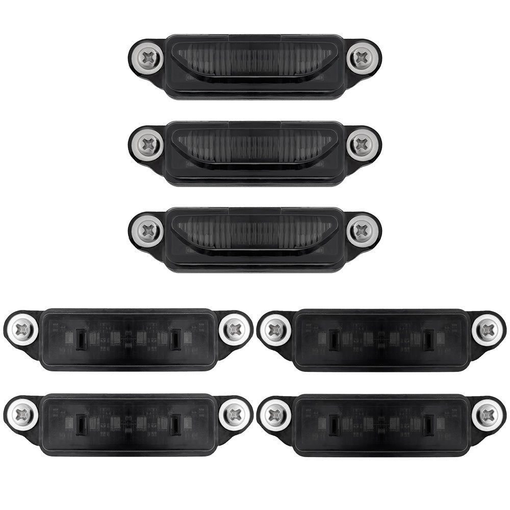 Dodge 21-26 RAM 1500 TRX 7-PC Fender & Hood Light Kit Smoked Lens White or Amber LED Running Lights w/ Startup Light Sequence - Multiple Options