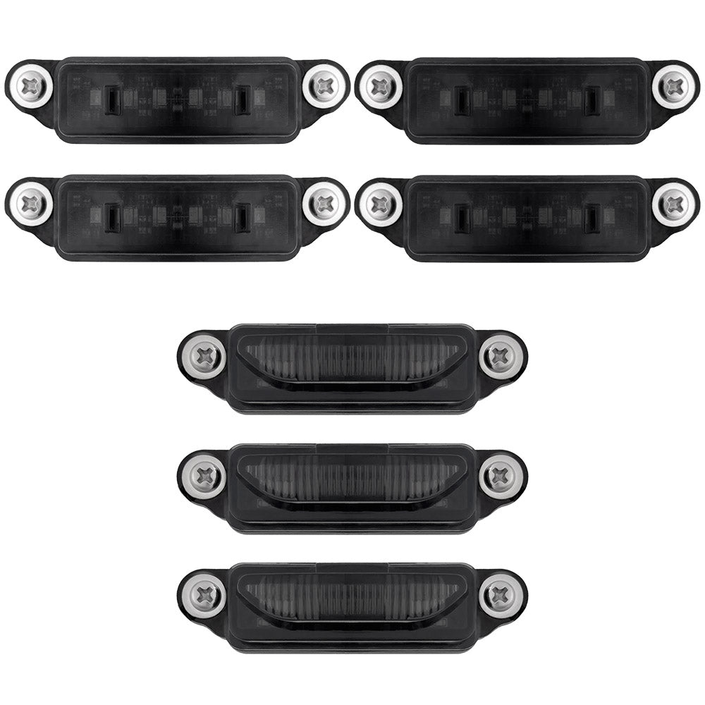 Dodge 21-26 RAM 1500 TRX 7-PC Fender & Hood Light Kit Smoked Lens White or Amber LED Running Lights w/ Startup Light Sequence - Multiple Options