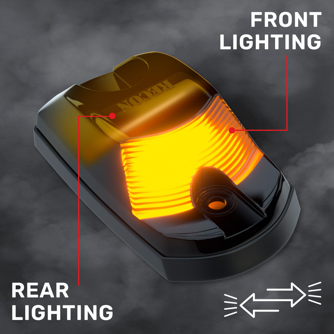 Ford Super Duty 17-26 Single 1-Piece Cab Roof Light 2-Way Front & Rear Facing Ultra High-Power LEDs Multiple Lens & Colors