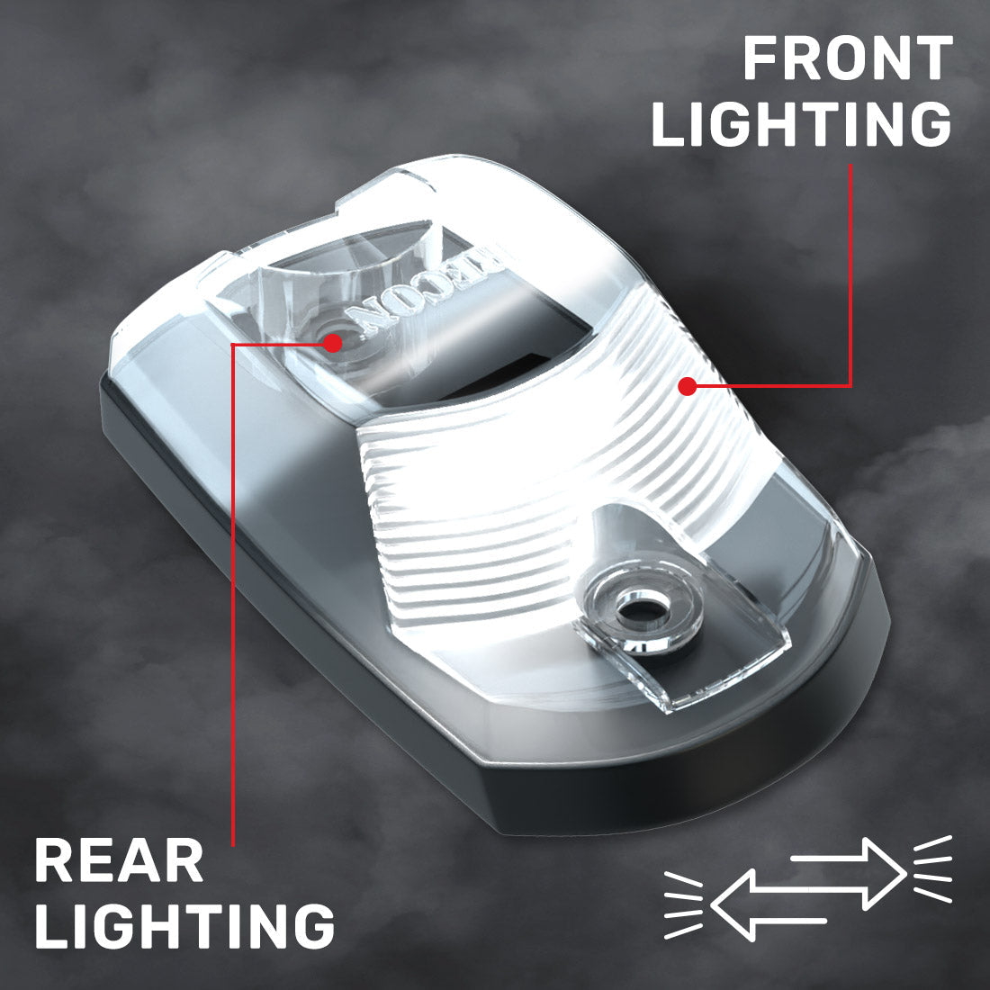 Ford Super Duty 17-26 Single 1-Piece Cab Roof Light 2-Way Front & Rear Facing Ultra High-Power LEDs Multiple Lens & Colors