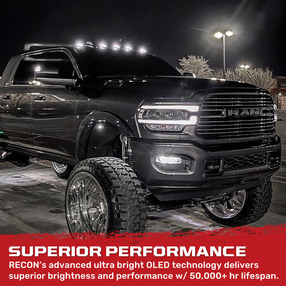 Dodge RAM HD 2500/3500 19-26 5-Piece Cab Roof Light Kit Strobe LED White & Amber - Multiple Lens RECON Dodge RAM HD 2500/3500 19-26 5-Piece Cab Roof Light Kit Strobe LED White & Amber - Multiple Lens Dodge RAM HD 2500/3500 19-26 5-Piece Cab Roof Light Kit Strobe LED White & Amber - Multiple Lens Dodge RAM HD 2500/3500 19-26 5-Piece Cab Roof Light Kit Strobe LED White & Amber - Multiple Lens Dodge RAM HD 2500/3500 19-26 5-Piece Cab Roof Light Kit Strobe LED White & Amber - Multiple Lens